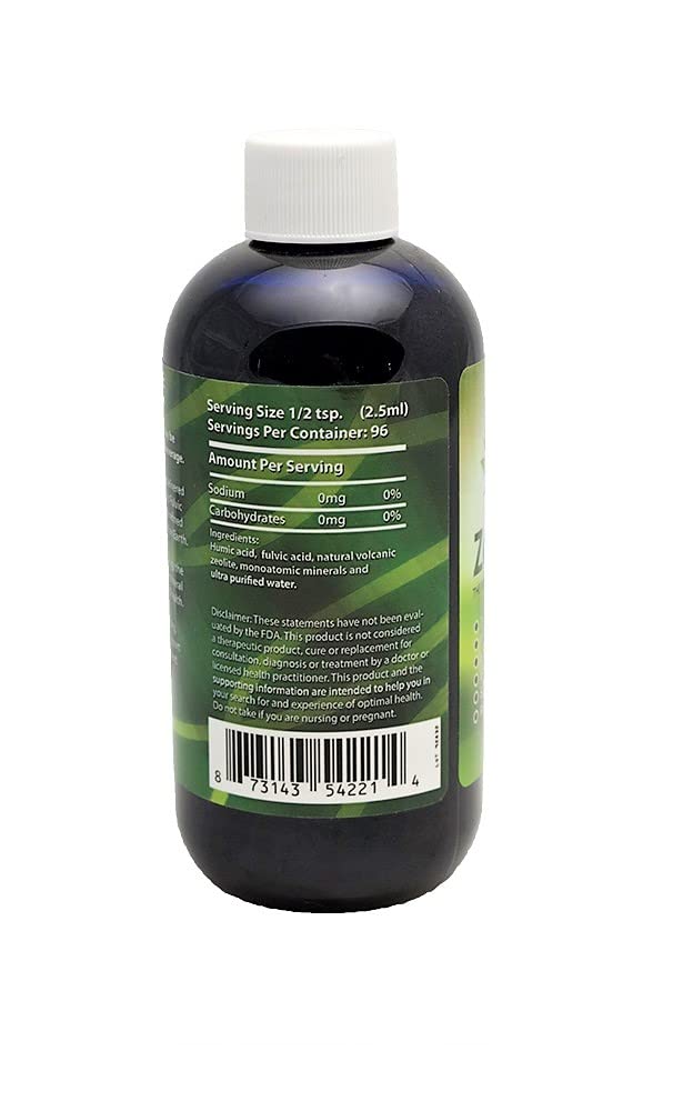 Living Foods USA ZeoHeal bottle cap close-up with secure screw-top for travel