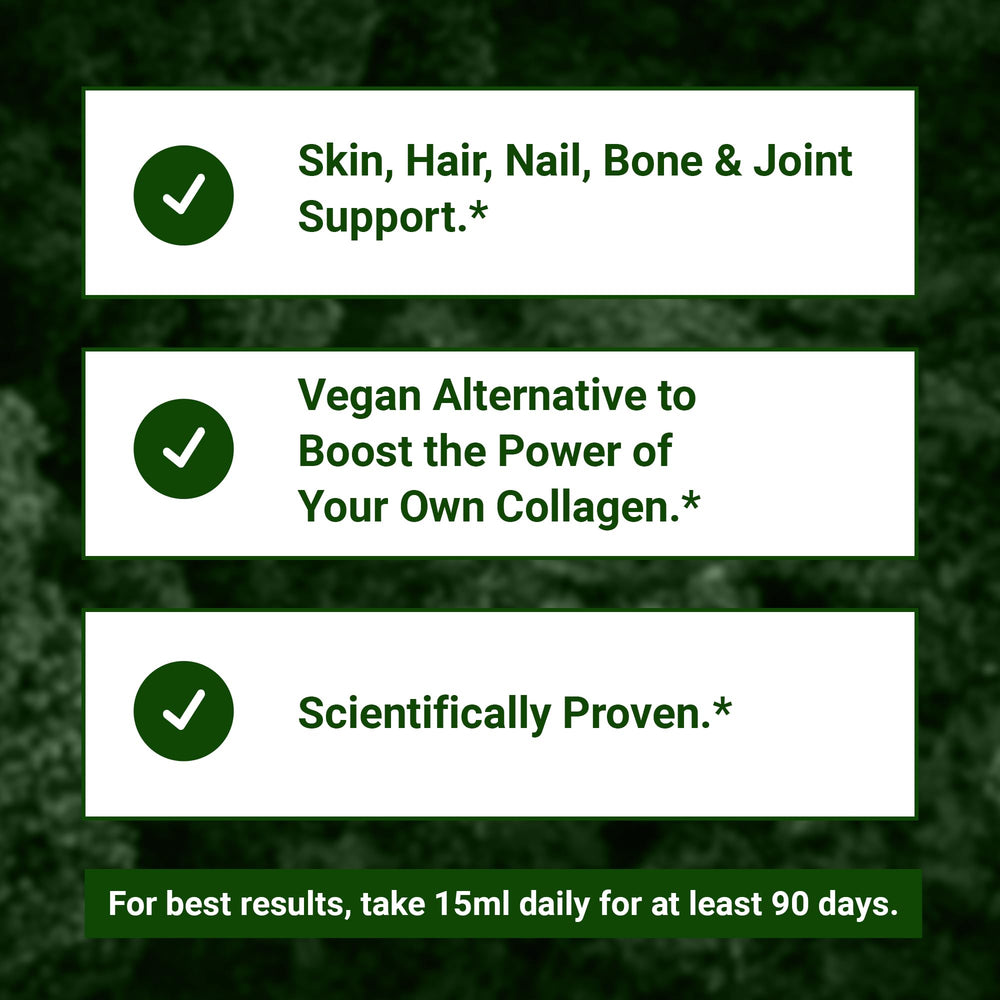 Living Silica skin glow shot hints at healthy-looking skin support.