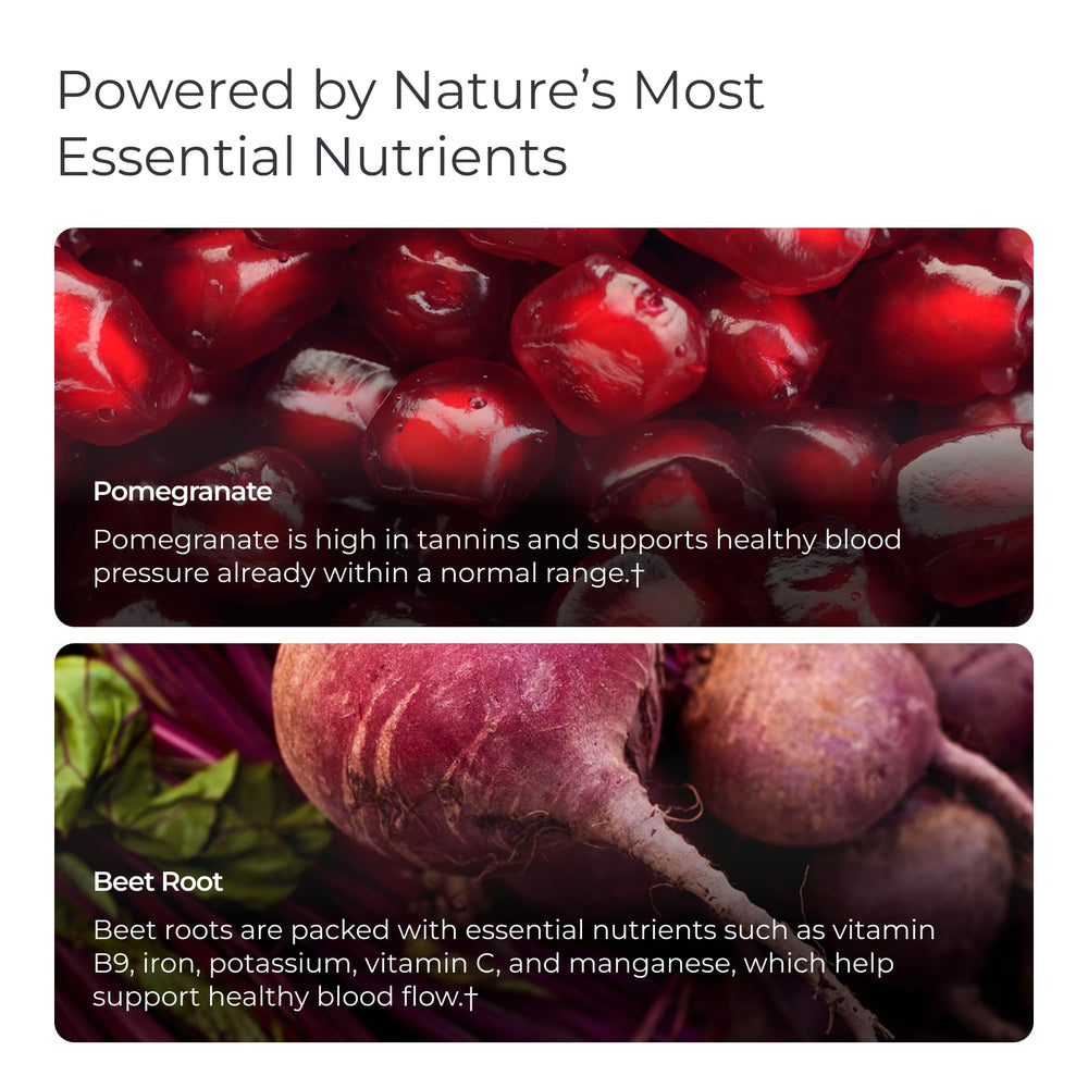 Livingood Daily Blood Pressure Support beet root close-up for circulation support.