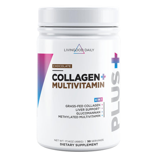 Livingood Daily Chocolate Collagen Bottle for daily wellness and protein boost