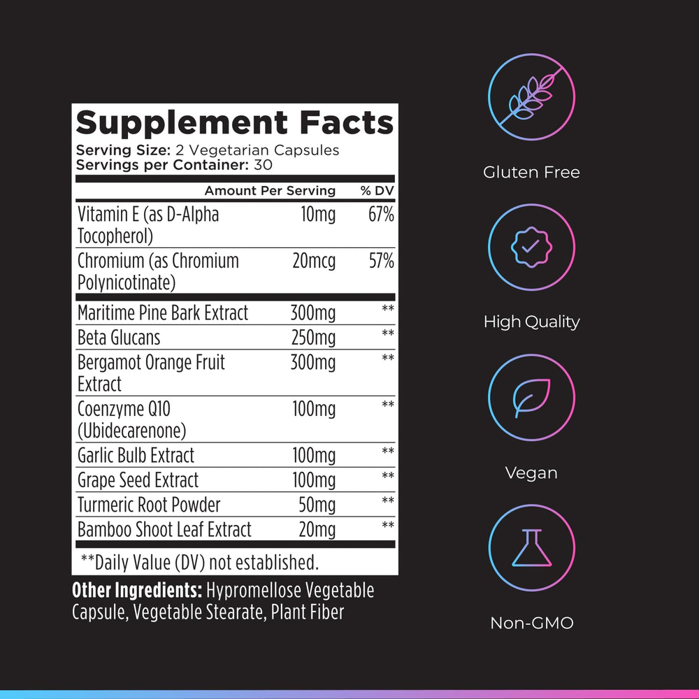 Livingood Daily Cholesterol Support gluten-free vegan label communicates dietary suitability.