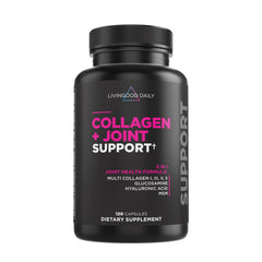 Livingood Daily collagen joint support bottle front showing branding and packaging
