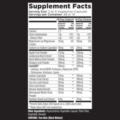 Livingood Daily Digestive Balance capsules close-up shows vegetarian capsules for plant-based support.