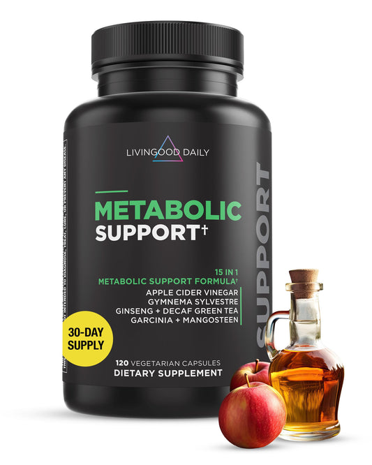Livingood Daily Metabolic Support bottle ready for daily metabolism support