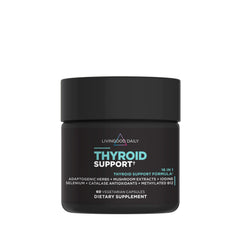 Livingood Daily Thyroid Support bottle with 60 capsules for daily thyroid nutrition.