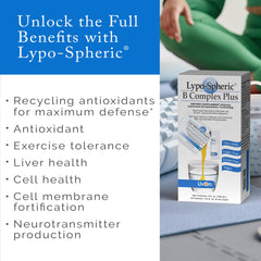 Liposome-encapsulation technology in LivOn B Complex Plus aids nutrient delivery.