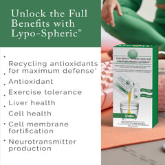 LivOn Liposomal R-ALA bottle with label visible, illustrating liposome technology.