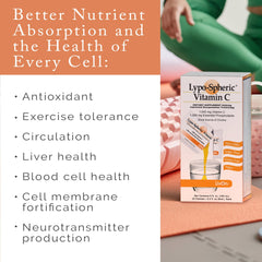 Pouring LivOn Vitamin C into water for easy intake and quick consumption