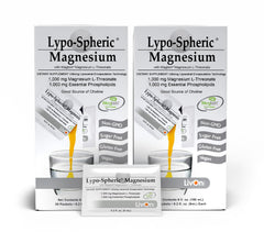LivOn Lypo-Spheric Magnesium L-Threonate packets ready for on-the-go daily use.