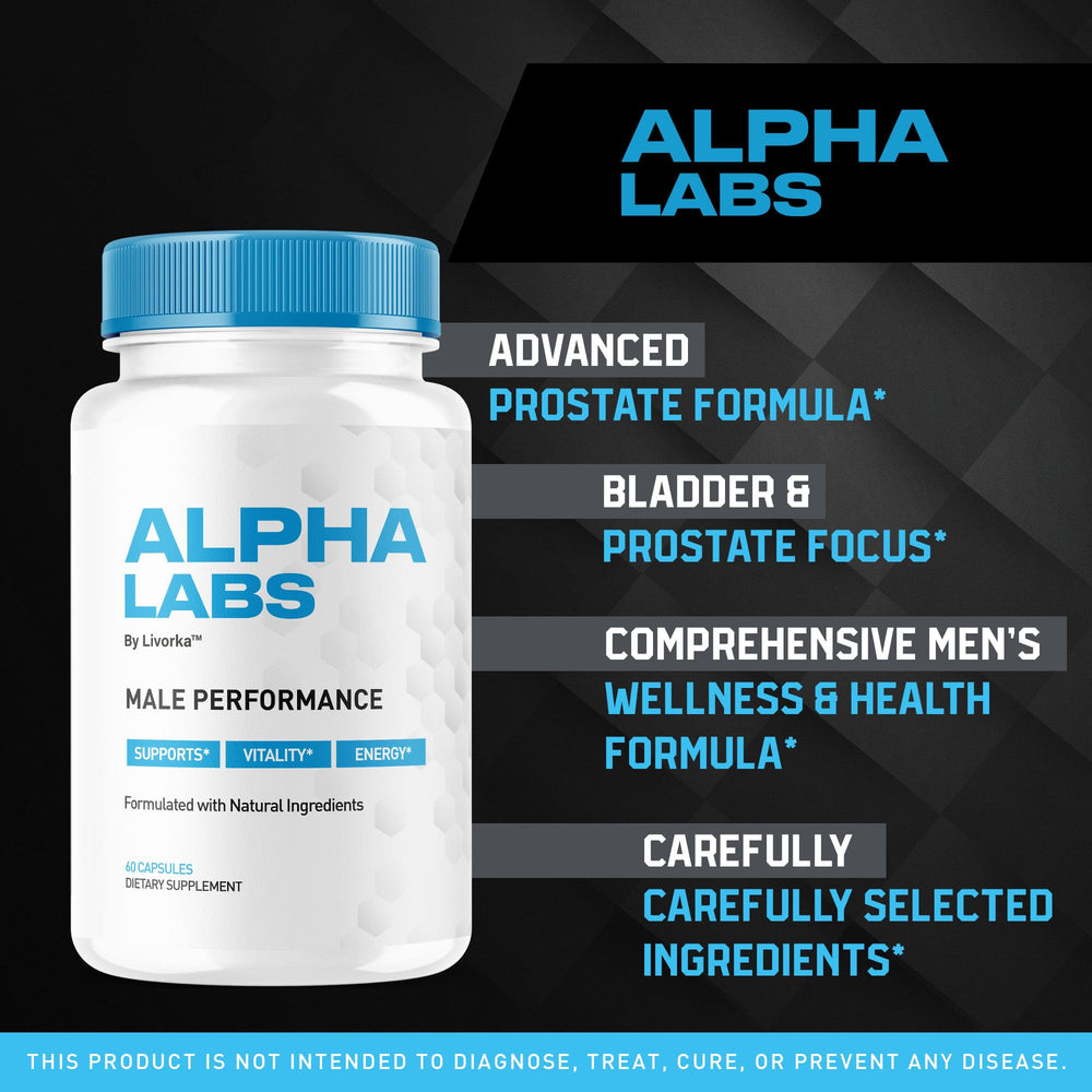 LIVORKA Alpha Labs capsules in bottle for convenient daily use.