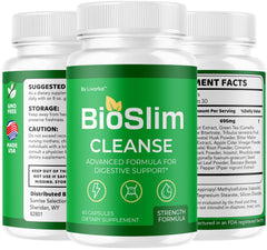 LIVORKA BioSlim Cleanse glass with capsules ready to take after meals