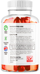 LIVORKA Blast Keto ACV gummies ingredient panel, transparent nutrition.