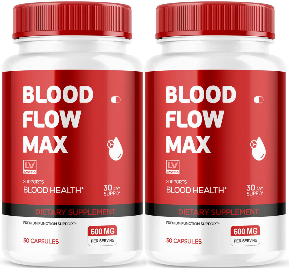 LIVORKA Blood Flow Max capsules bottle for daily wellness support