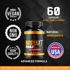 Livorka BoosterXT capsules inside bottle viewed from top for convenient daily supplementation