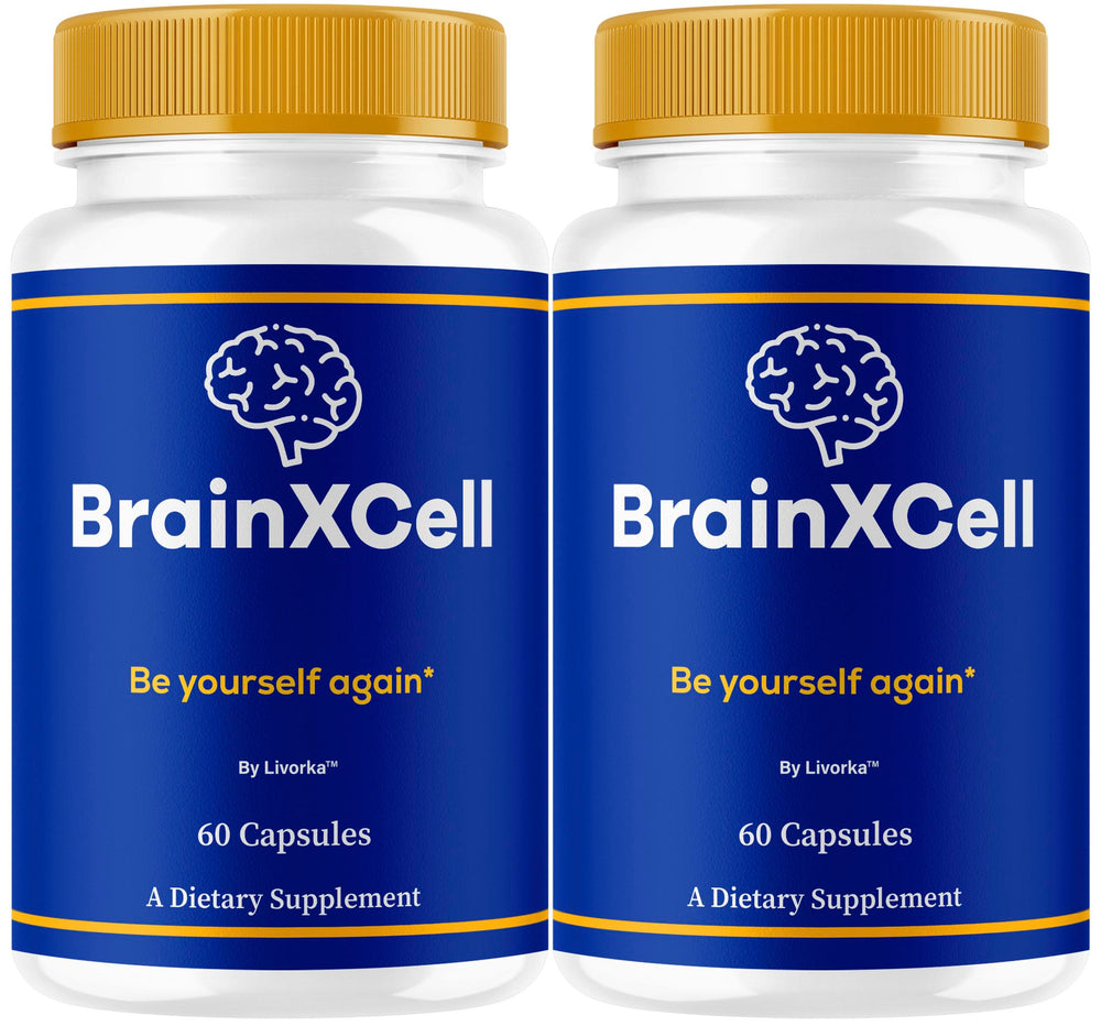 LIVORKA BrainXCell bottle setup shows a convenient daily brain support option