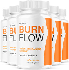 LIVORKA Burn Flow bottle front showing premium packaging for digestive support