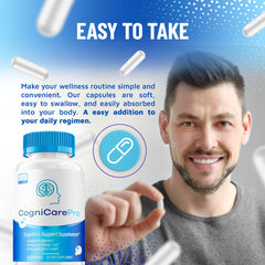 LIVORKA Cognicare Pro bottle open with capsules ready for use.