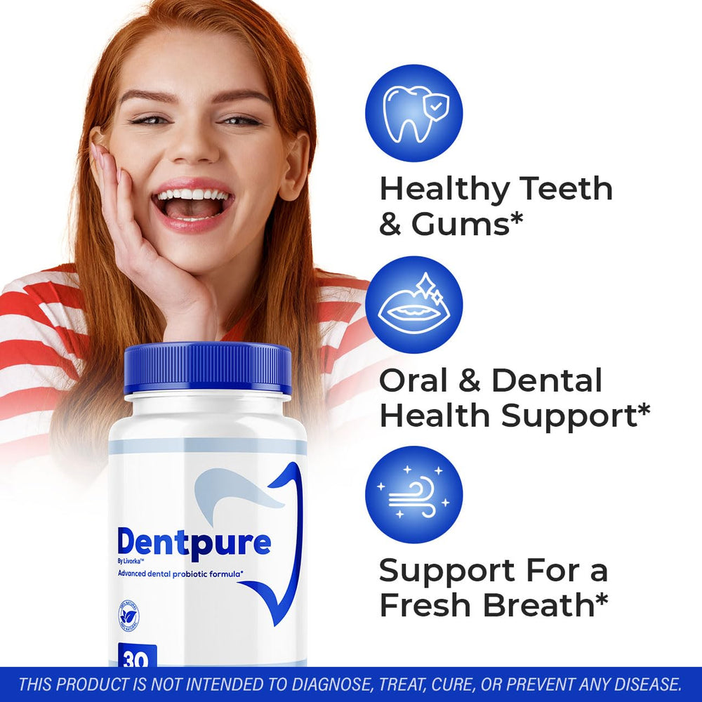 LIVORKA Dentpure capsules close-up for easy daily probiotic use