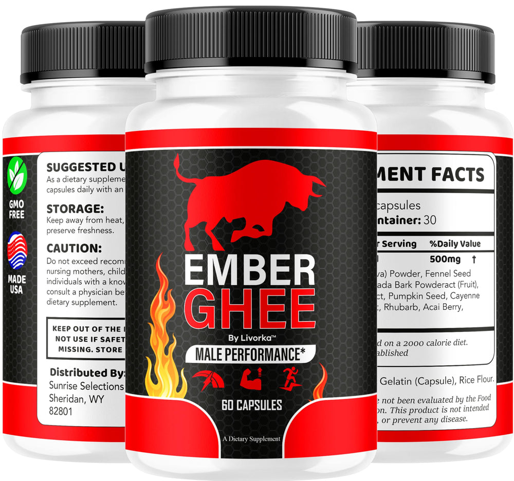 LIVORKA Ember Ghee pills held in hand for on-the-go use
