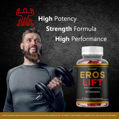 LIVORKA Eros Lift bottle label in focus, premium daily supplement branding