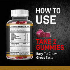 Lifestyle shot of someone taking a gummy, suggesting everyday routine