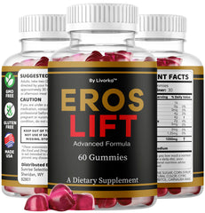 Gummies arranged in a row with natural ingredients behind, wellness vibe