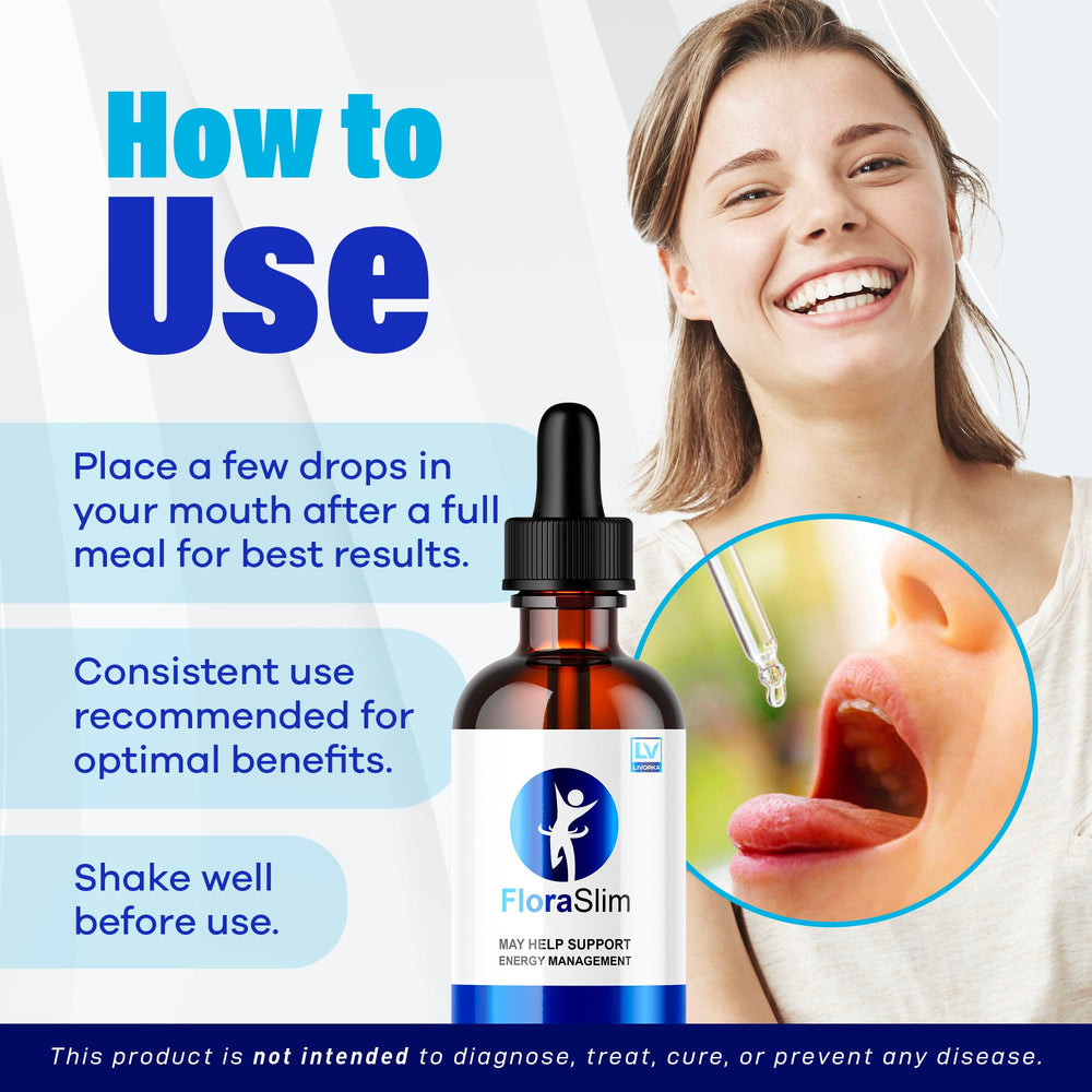 LIVORKA FloraSlim dropper-closeup highlights precise, easy dosing.