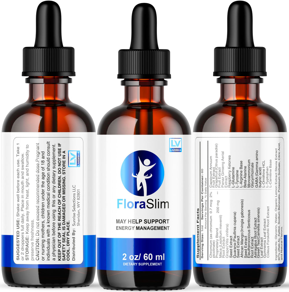 LIVORKA FloraSlim label detail confirms ingredients and branding.