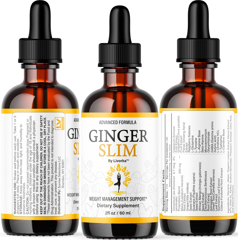 LIVORKA Ginger Slim Drops on desk setup suggests discreet daily use