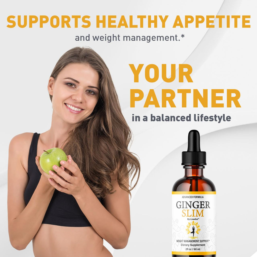 LIVORKA Ginger Slim Drops pour scene highlights easy dosing for routines