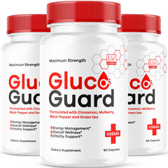 LIVORKA GlucoGuard bottle-front view for daily wellness support.
