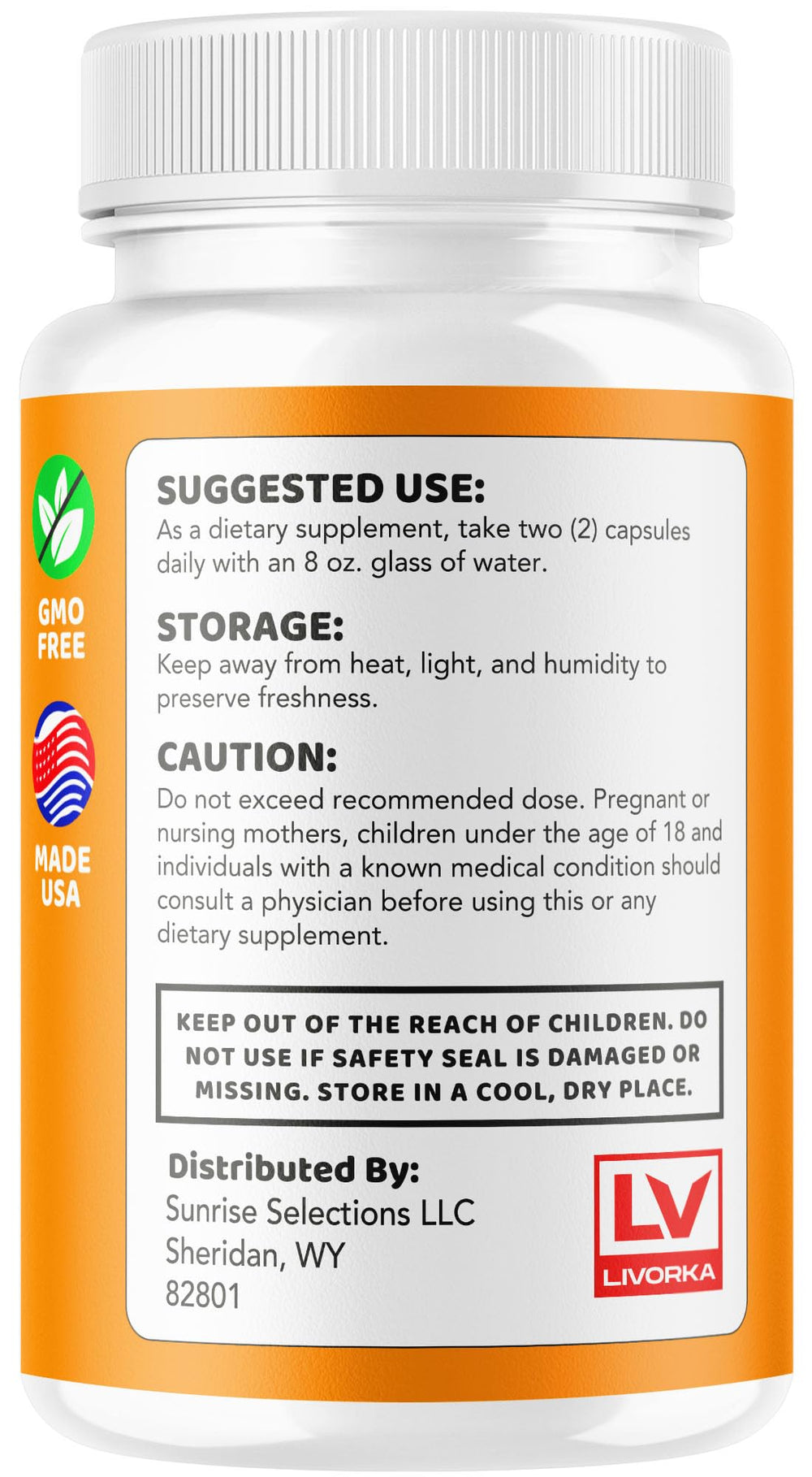 Close-up of Glycetra bottle label with Advanced Natural Support text.