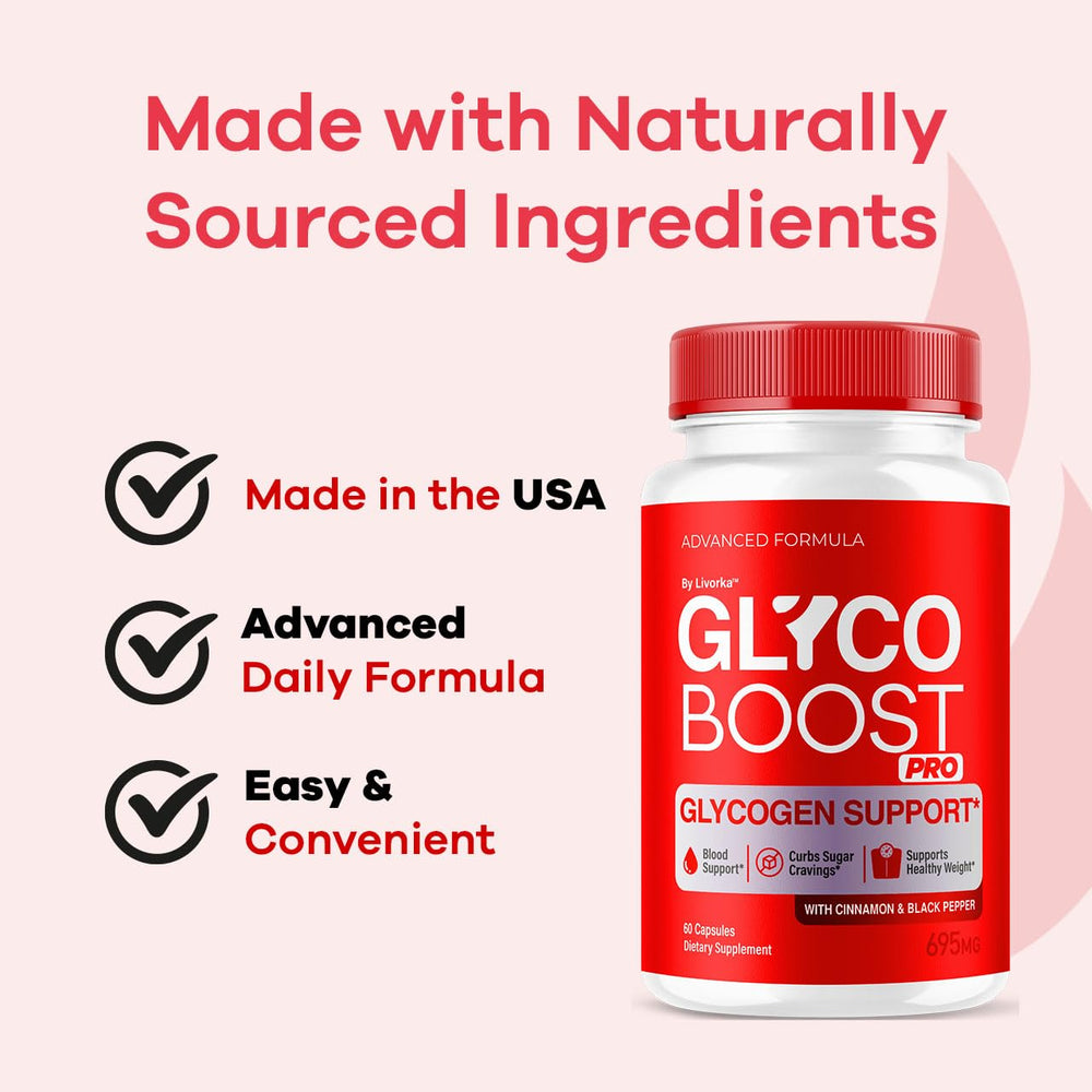 LIVORKA Glyco Boost Pro label close-up emphasizing natural formula.