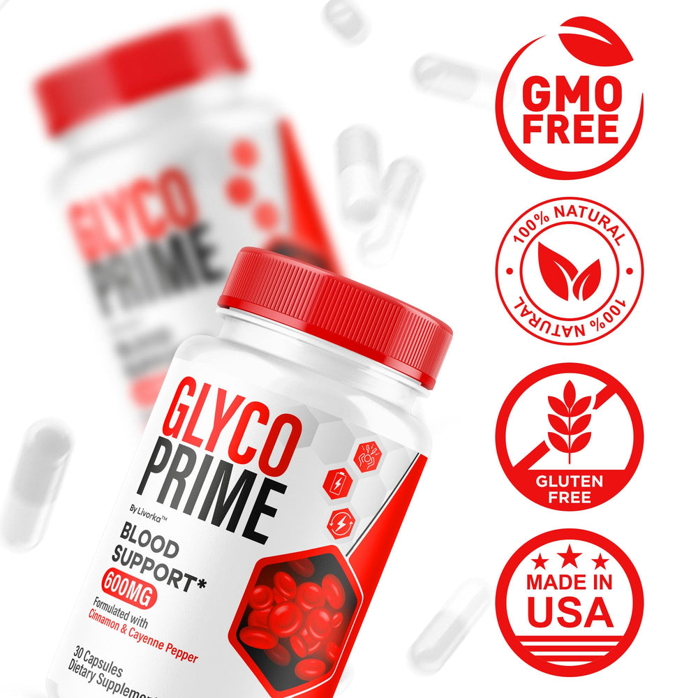 LIVORKA Glyco Prime bottle on counter for convenient daily use.