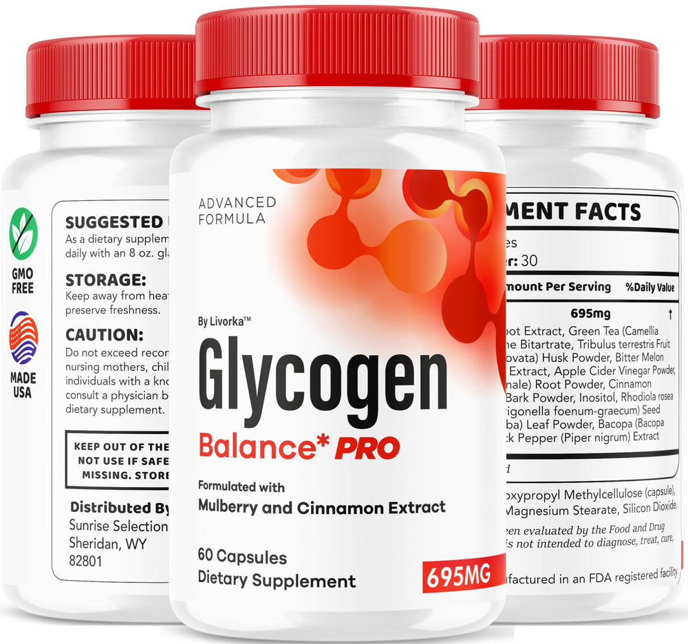LIVORKA Glycogen Balance Pro 3-pack display suitable for gifting
