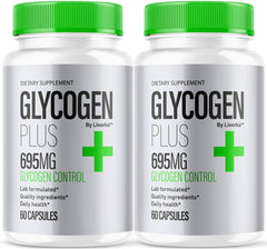 Livorka Glycogen Plus bottle front promotes daily wellness with a natural formula