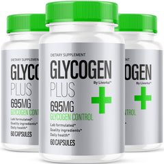 LIVORKA Glycogen Plus bottle front view supports daily wellness routines.