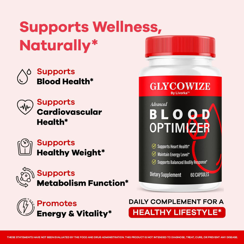 LIVORKA Glycowize capsules inside bottle for easy daily use.