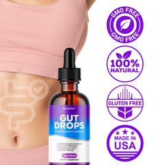 LIVORKA Gut Drops packaging highlighting a 3‑month supply