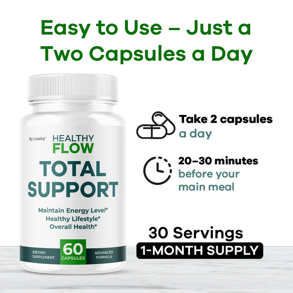 Daily-use LIVORKA capsules image illustrating simple routine and consistency.