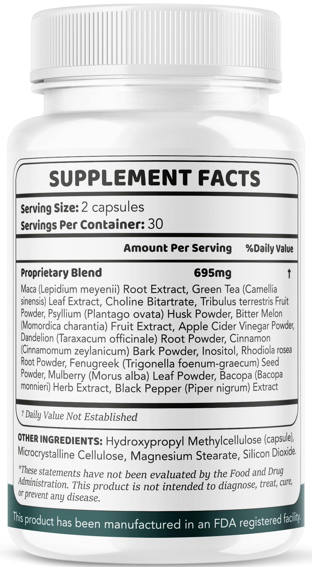 Back-panel packaging image shows dosage guidance for a full month.