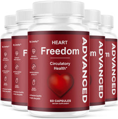 LIVORKA Heart Freedom capsules bottle front view for daily wellness support.