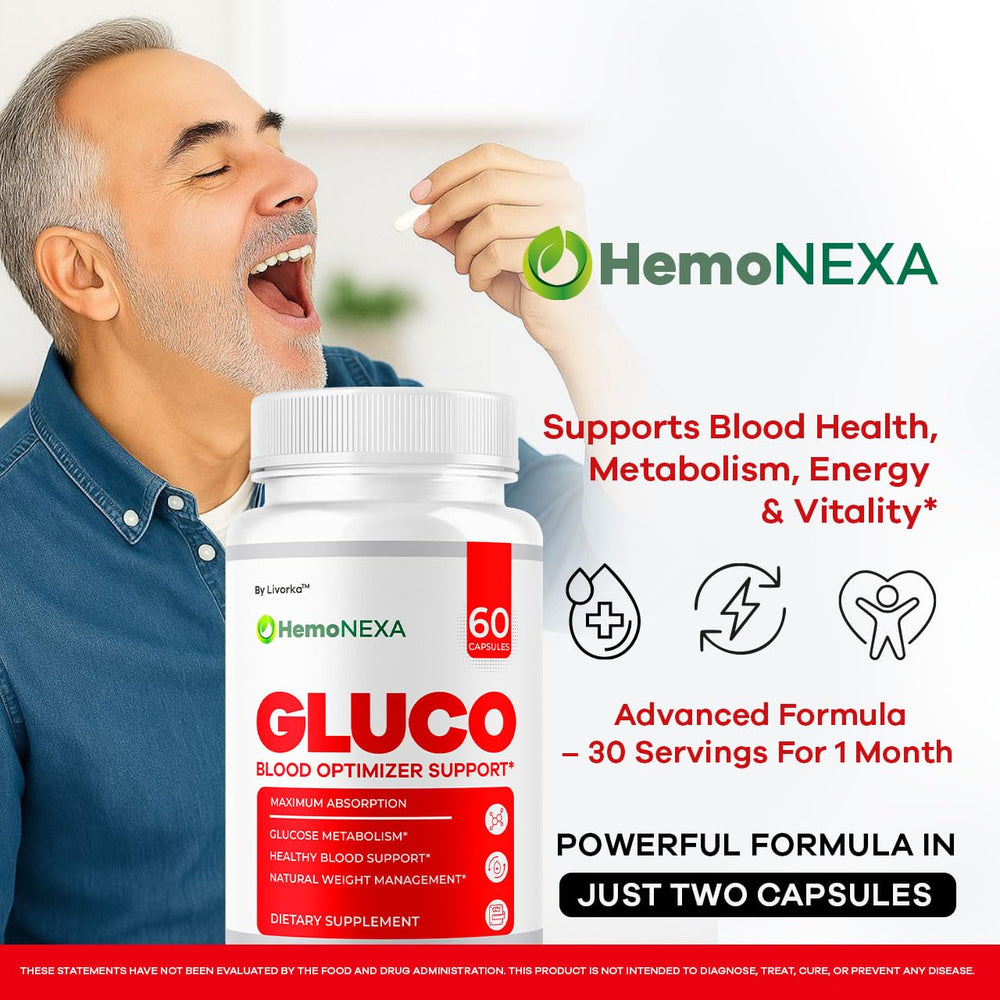 LIVORKA HemoNexa capsules bottle back with dosage directions and ingredients