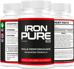 Ingredients panel of LIVORKA Iron Pure Pro highlighting natural blend