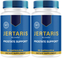 LIVORKA Jertaris bottle-front highlights premium prostate health support for daily wellness.