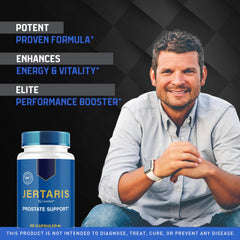 LIVORKA Jertaris Capsules being poured for easy daily dosage