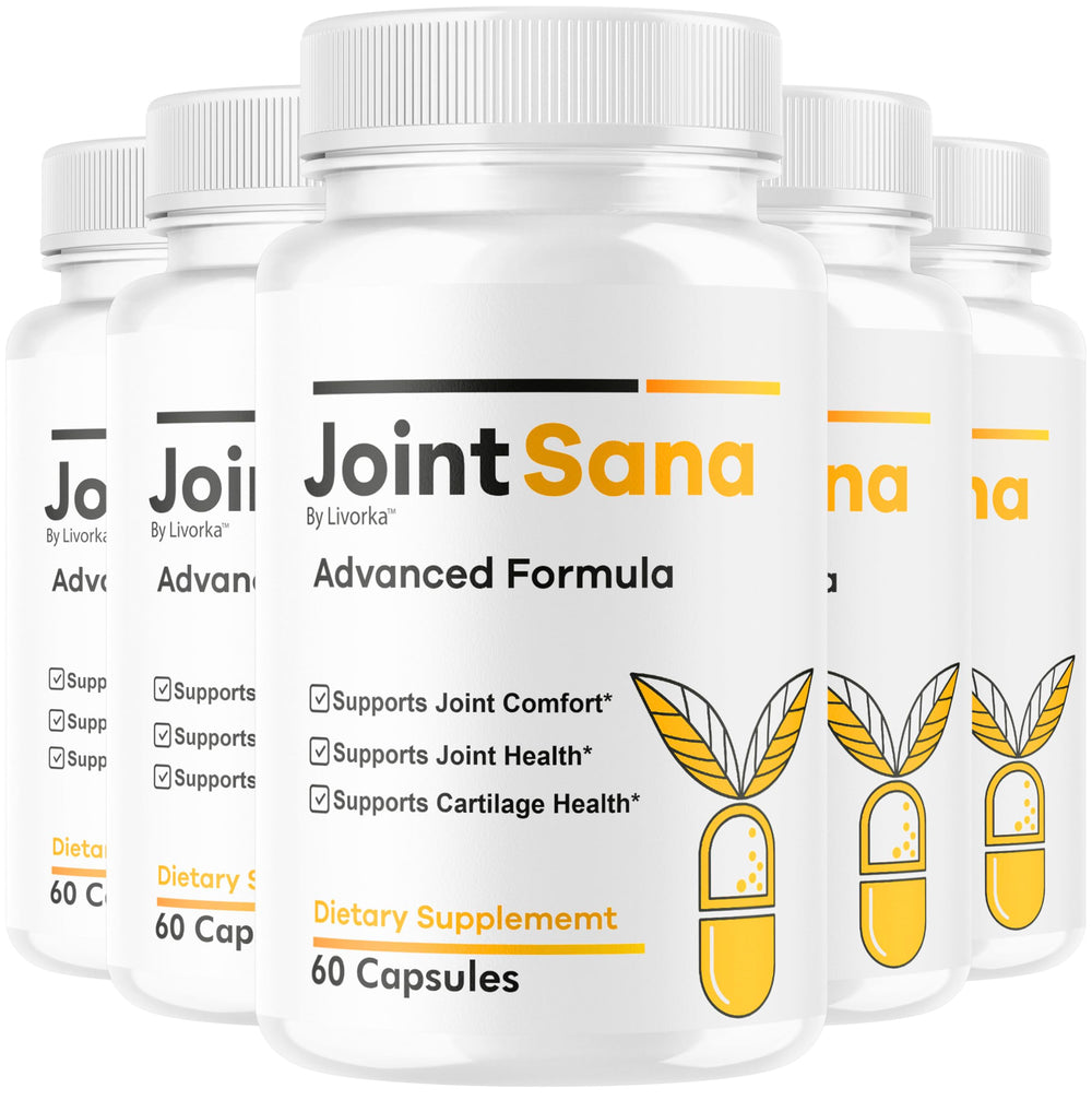 LIVORKA Joint Sana capsules bottle front view highlights daily mobility support