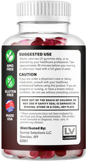 LIVORKA Kickstart Gummies packaging back explains serving size and duration.
