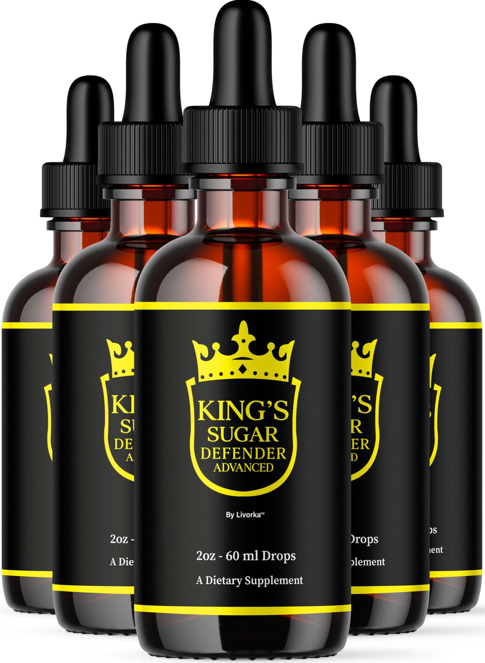 LIVORKA Kings Sugar Defender bottle front view supports daily wellness.