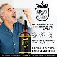 Dropping LIVORKA Kings Sugar Defender drops from the bottle for easy use